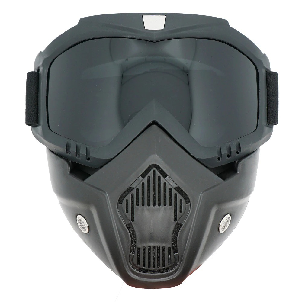 Motorcycle Detachable Mask Anti-UV Off Road Helmet Goggles-xinru