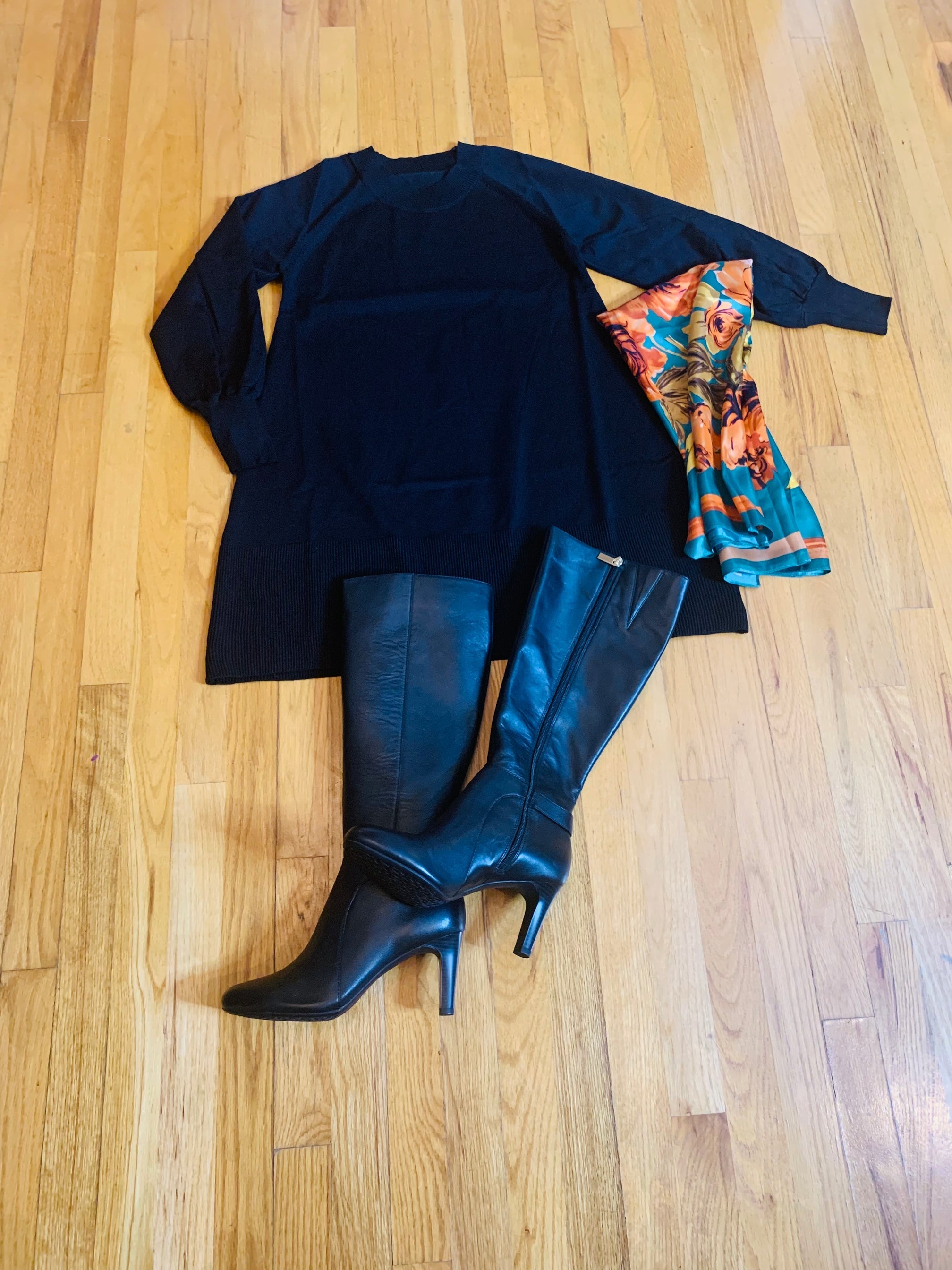 Casual Spring Sleeve Knit Cardigan Plain Dress-xinru