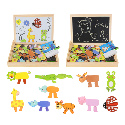 Wooden Magnetic Toys Kids 3D Puzzle Box Puzzle-xinru