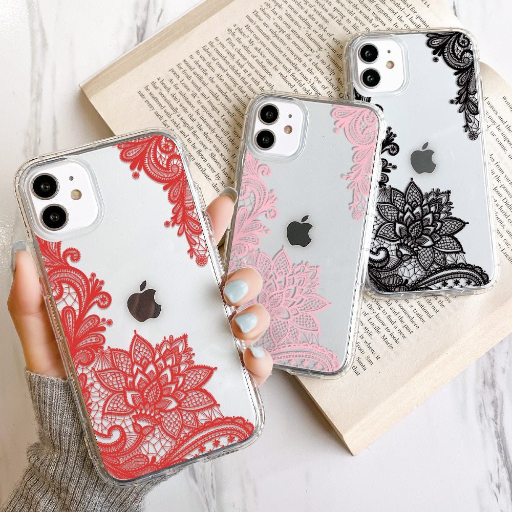 Clear Lace Flower Case-xinru