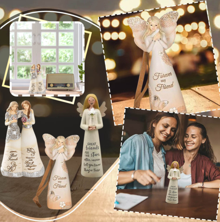 Christmas decoration celebrating sisters friendship sculpture-xinru shop