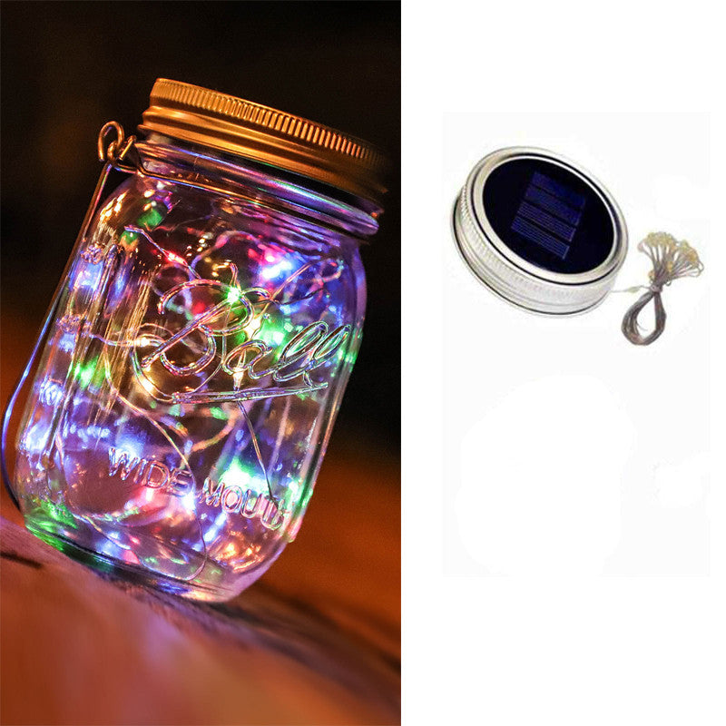 Colorful Solar Mason Jars for Garden Lights Decor-xinru