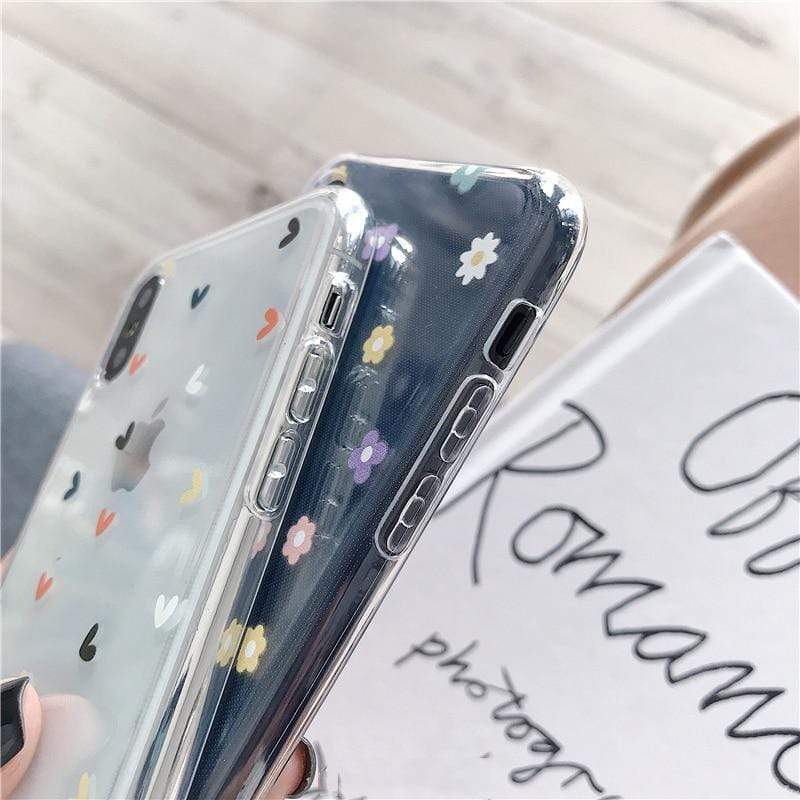 Floral Love Transparent Case-xinru