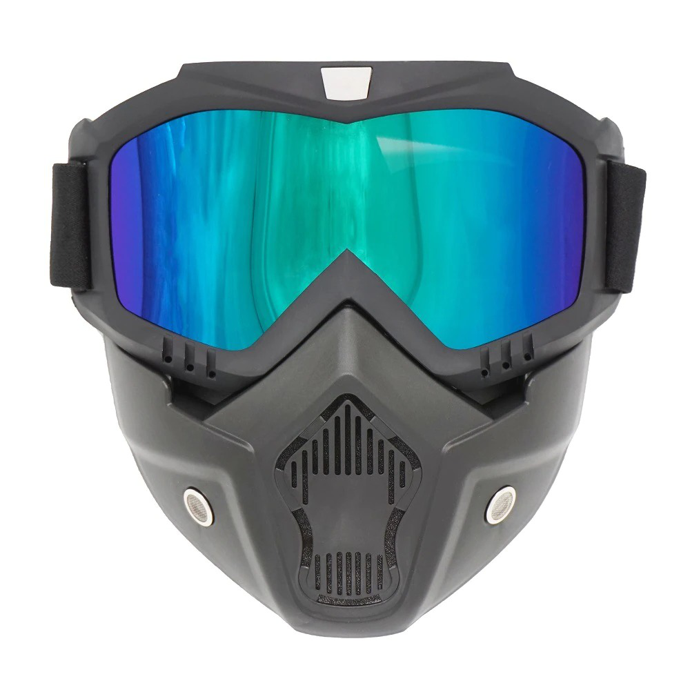 Motorcycle Detachable Mask Anti-UV Off Road Helmet Goggles-xinru