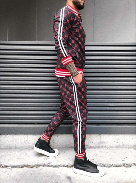 Stylish Guardsmen Matching Plaid Set Track Suits-xinru