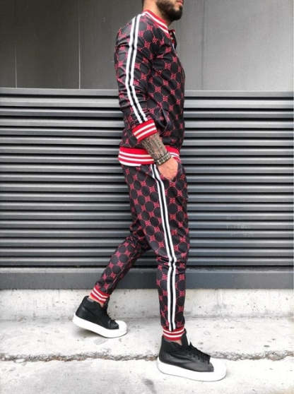 Stylish Guardsmen Matching Plaid Set Track Suits-xinru
