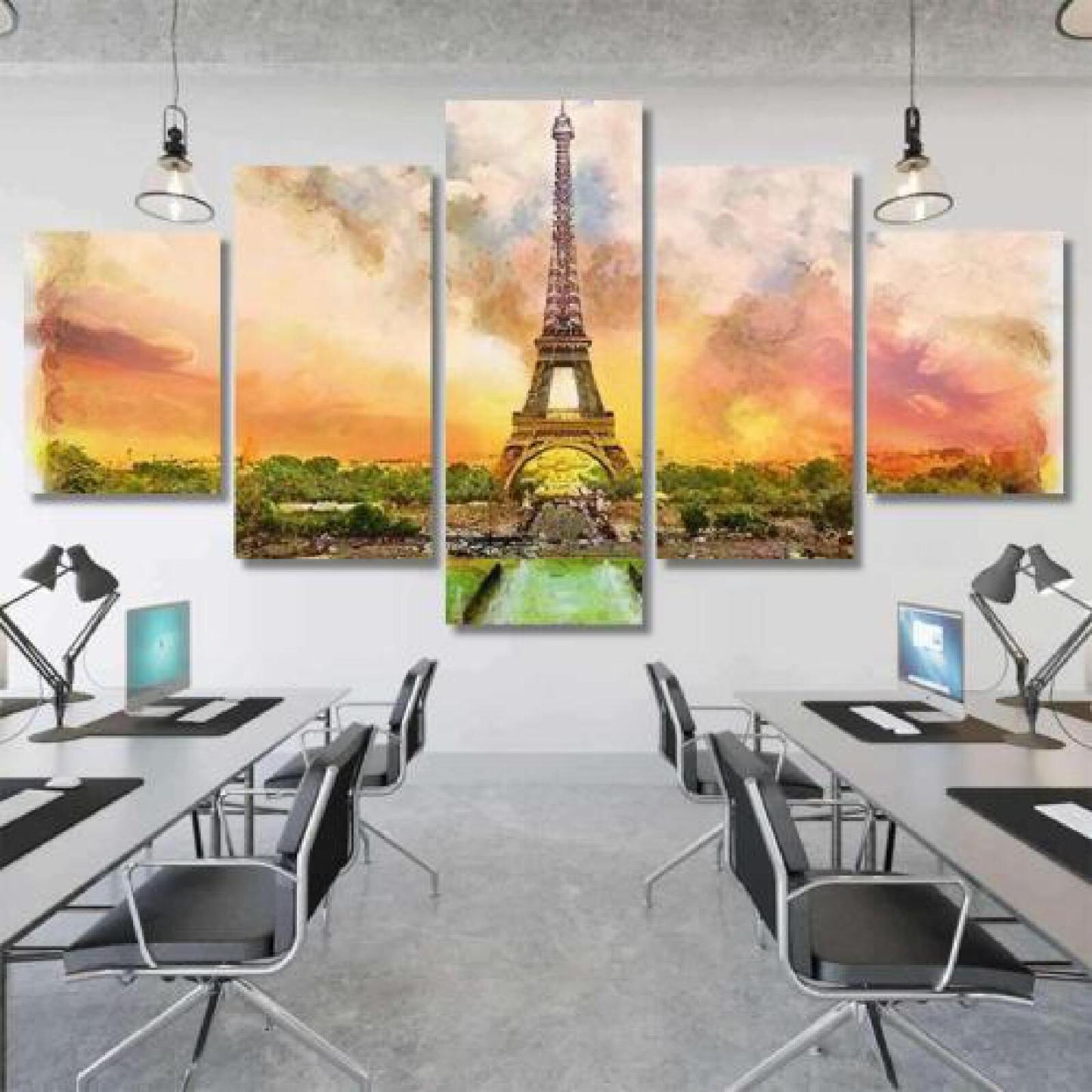 Watercolor Painting Eiffel Tower Paris France-xinru shop