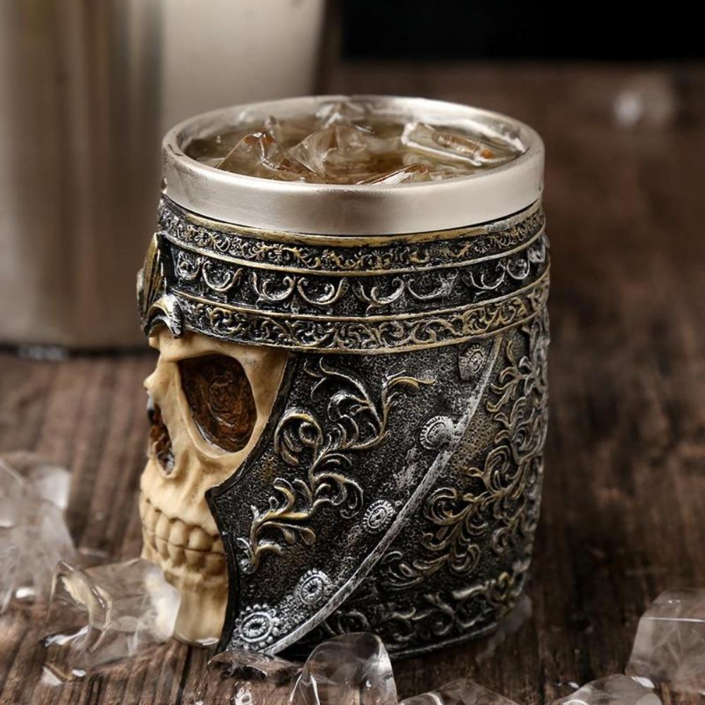 Viking Warrior Horned Skull Tankard-xinru