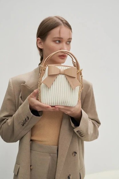 ボウチェーンクロスボディバッグ-xinru shop