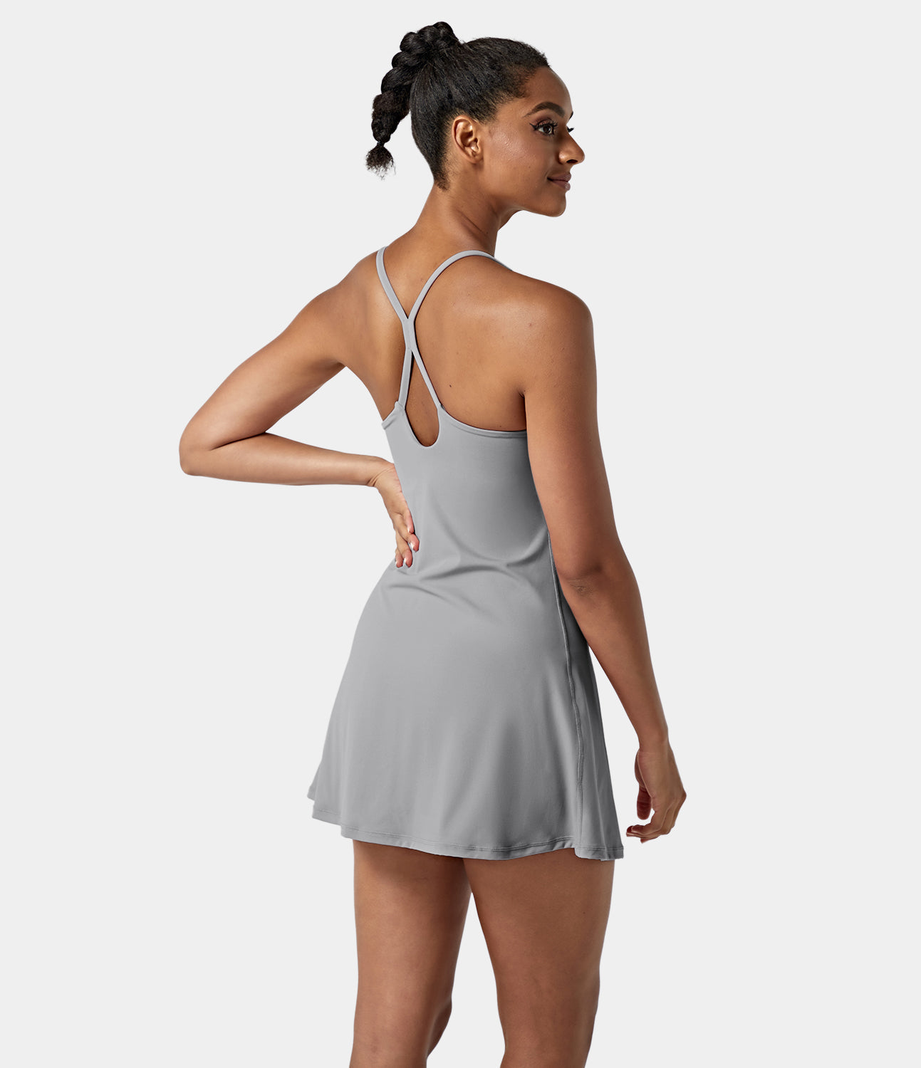 Women's Exercise Workout Dress With Phone Pocket-xinru shop
