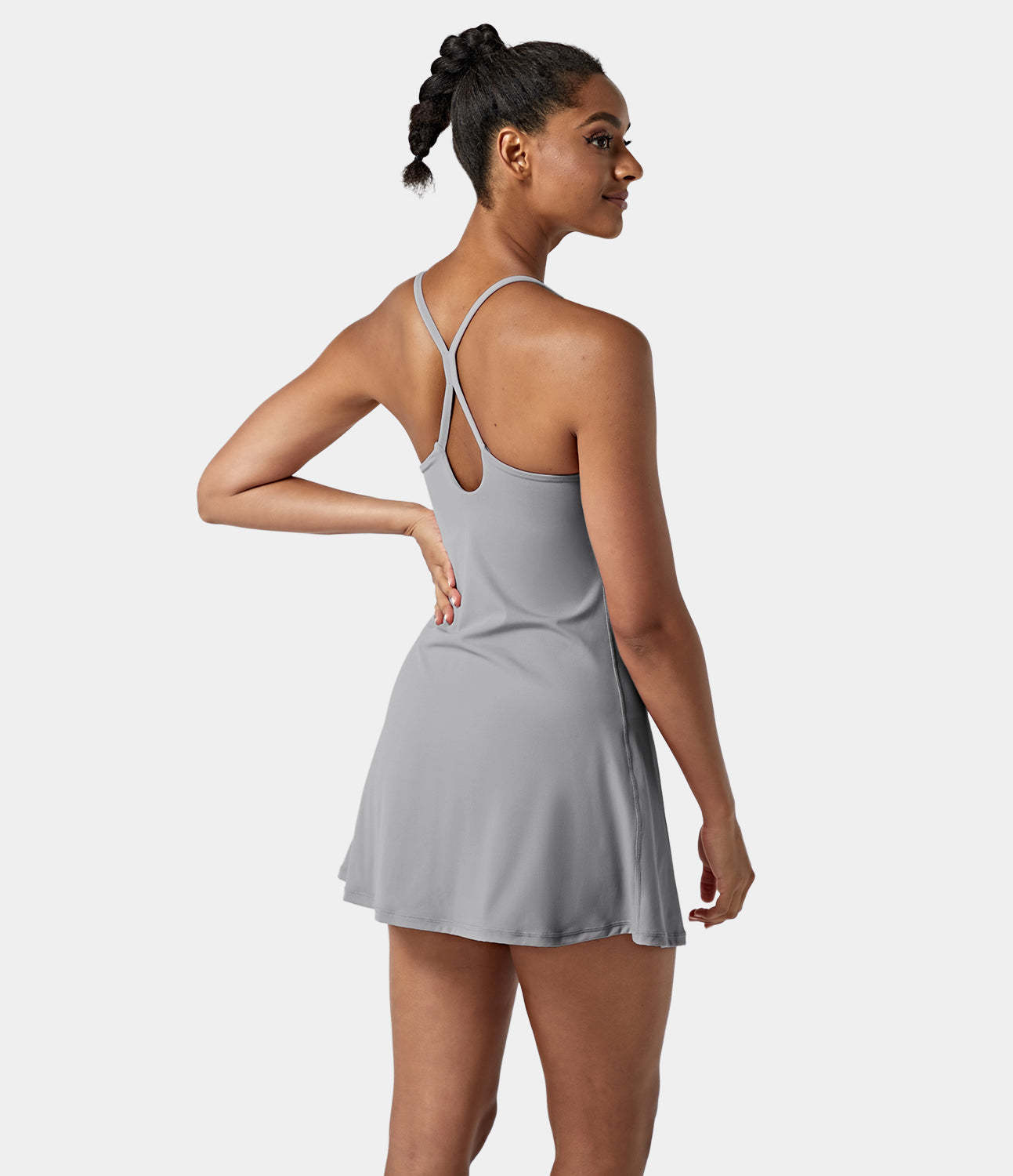 Women's Exercise Workout Dress With Phone Pocket-xinru shop