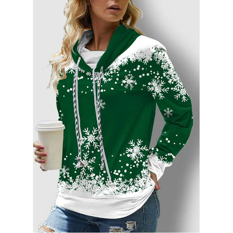 Turtleneck  Drawstring Women's Hoodies-xinru