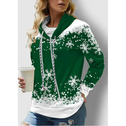 Turtleneck  Drawstring Women's Hoodies-xinru