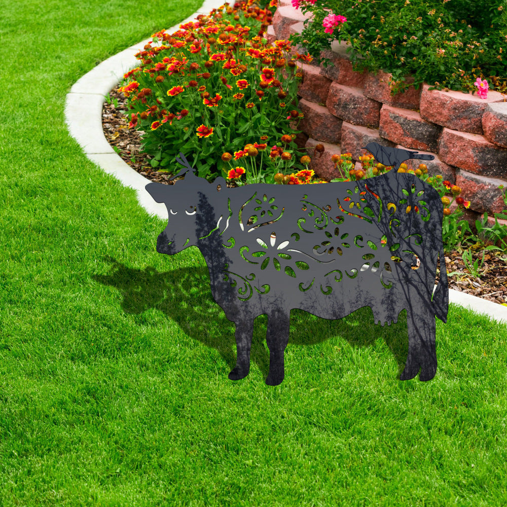 Cattle Shape Outdoor Garden Lawn Stake-xinru