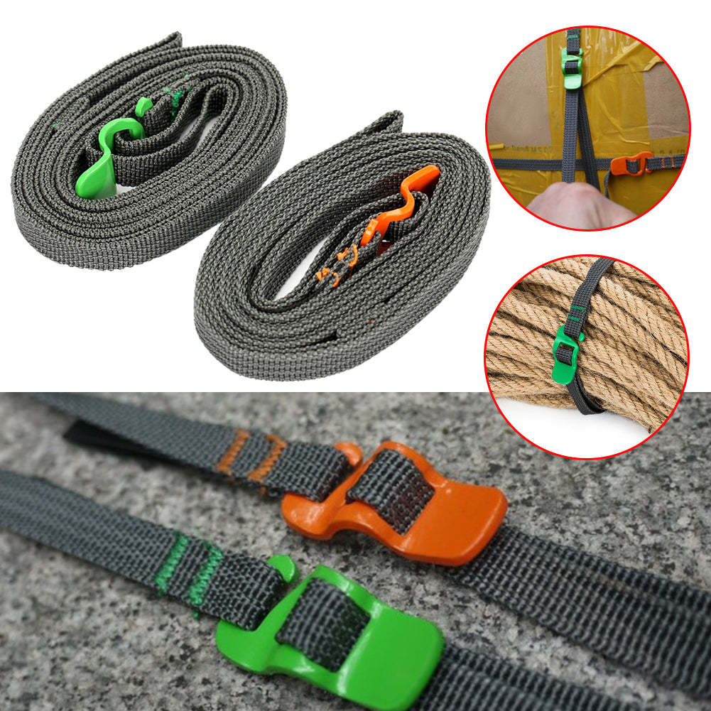 2M Load 125kg Durable Nylon Cargo Tie Down Luggage Lash Belt Strap With Buckle-xinru