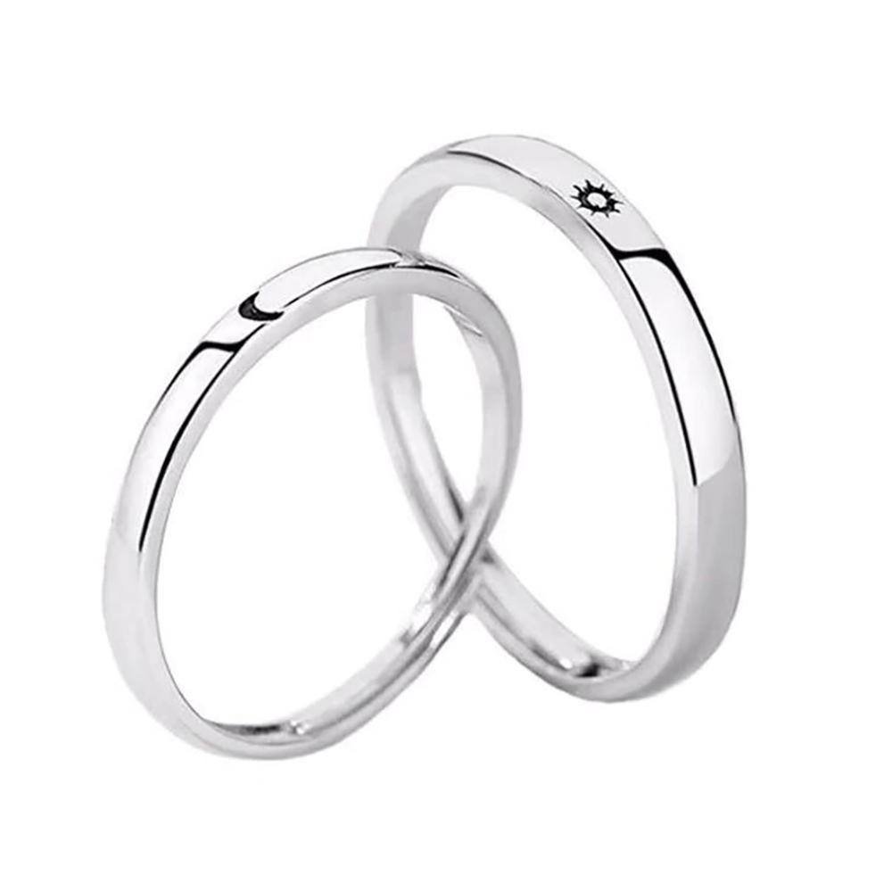 Adjustable Sun And Moon Promise Ring-xinru