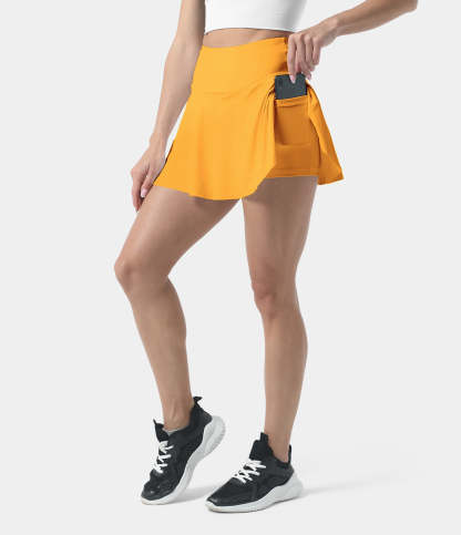 Women's Athletic High Waisted Tennis Skirts With Pockets-xinru shop