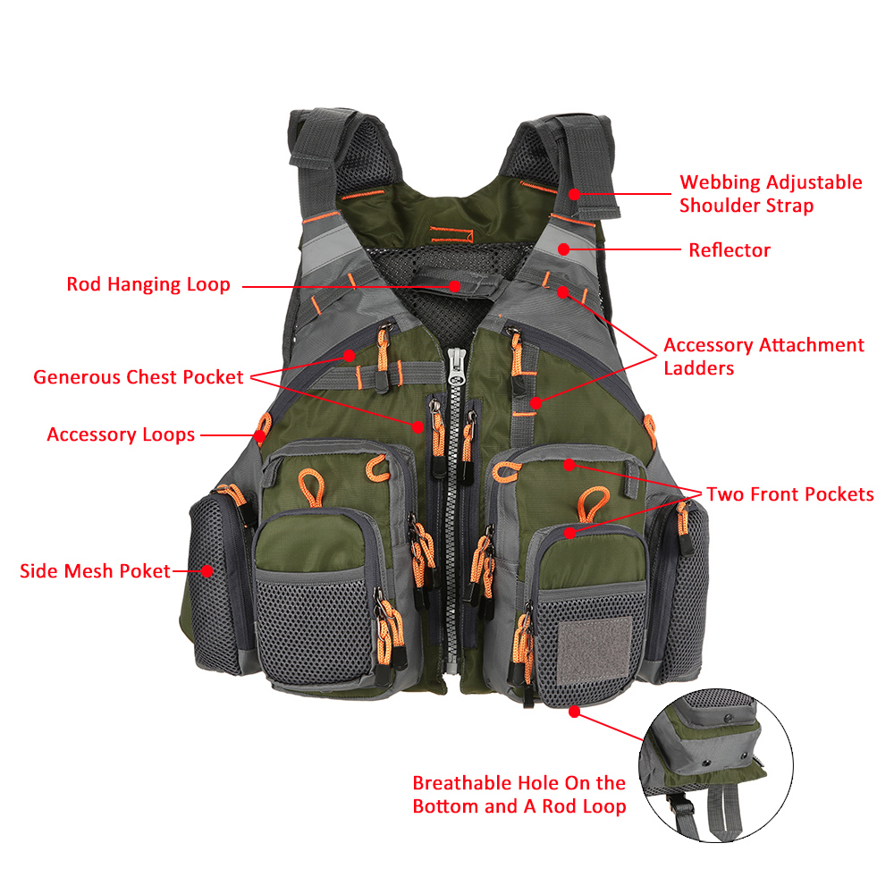 Outdoor Sport Fishing Life Vest (15)