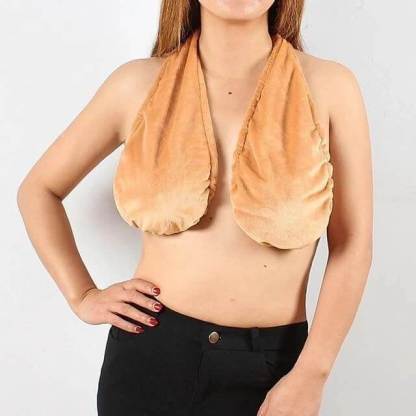 Breathy Solid Comfortable Neck Towel Bra for Women-xinru shop