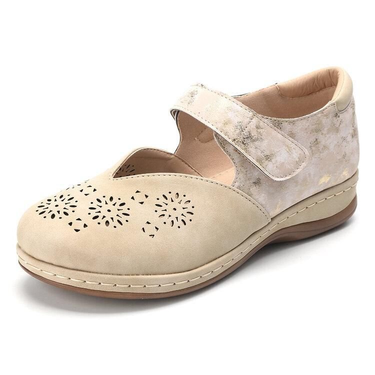 Leather Orthopedic Women Slip On Shoes Vintage Sandals-xinru shop