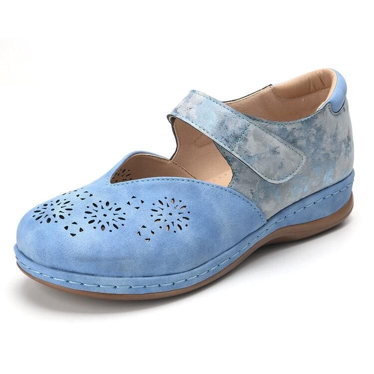 Leather Orthopedic Women Slip On Shoes Vintage Sandals-xinru shop