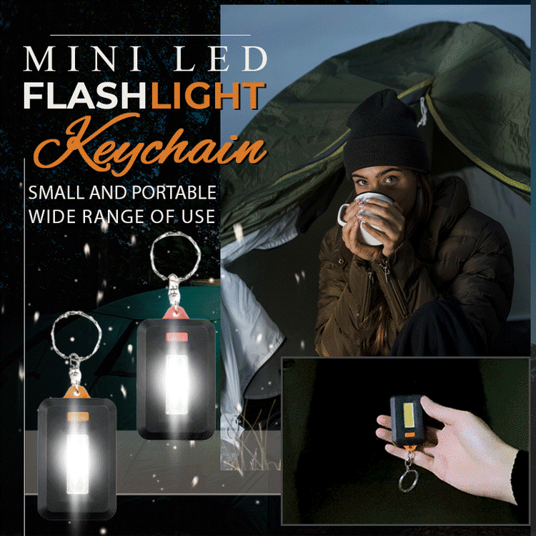 Portable Mini LED Flashlight Keychain Outdoor Camping Climbing Light Lamp-xinru