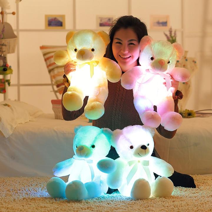 Glow Bear LED Light Up Plush 3D Stuffed Animal-xinru
