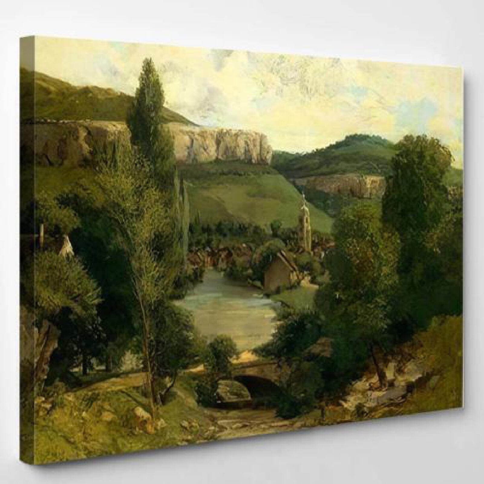 View Ornans by Gustave Courbet-xinru shop