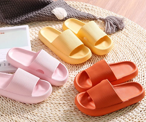 Cloud Slides™ Unisex House Slippers With Arch Support are comfortable pliable shoes. Your feet do not slide around when sweaty or wet. Casual style perfects for all season and occasions, home slippers, house shoes, bathroom, living room, swimming pool, beach, SPA, public showers, steam rooms, camps, hotel locker rooms etc.
