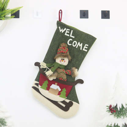 Christmas Stockings Candy Gifts Bag Hanging Ornaments Christmas Decoration-xinru shop