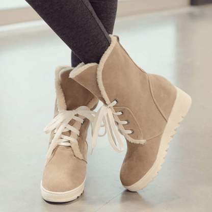 Women's Mid Calf Ankle Snow Boots-xinru shop