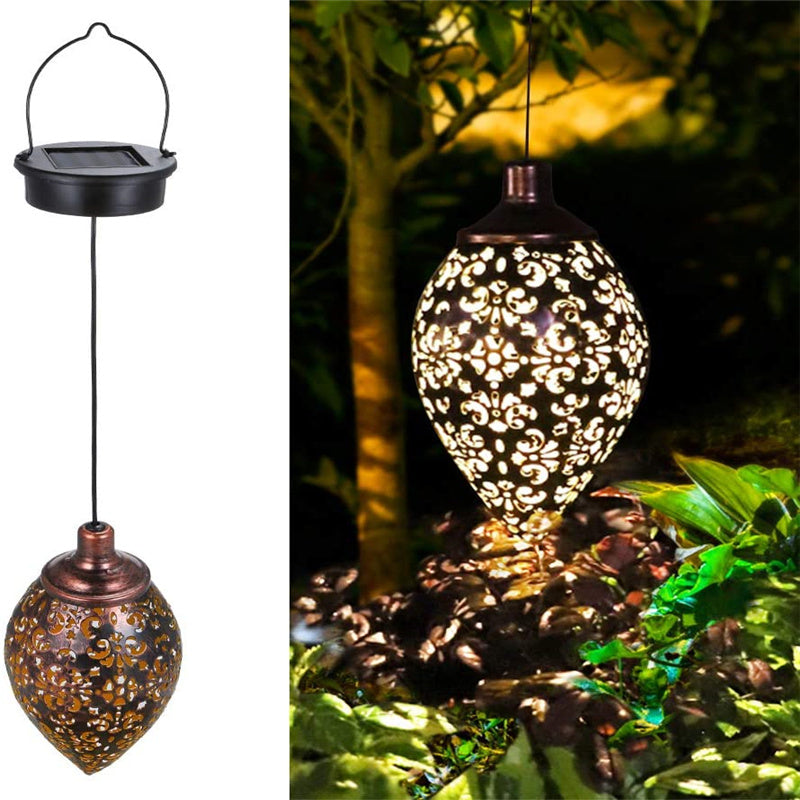 Hanging Metal Waterproof Solar Garden Light Garden Decoration-xinru