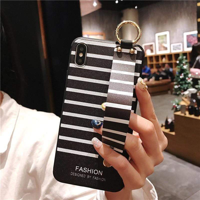 Wrist Strap Stripes Case-xinru