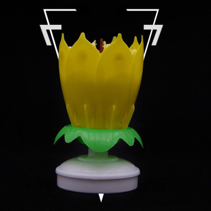 Musical Flower Birthday Candle Sparkler-xinru