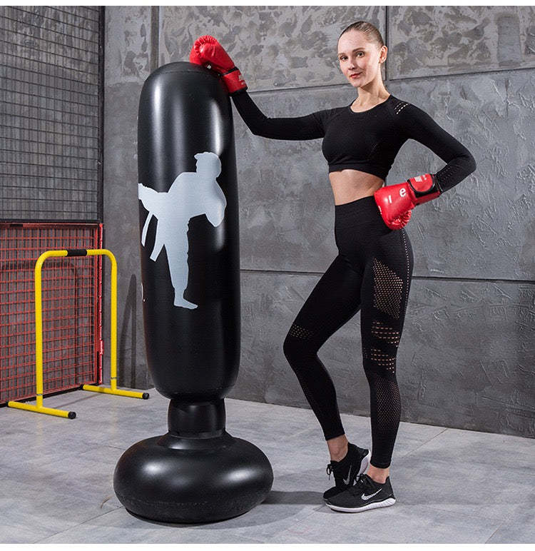 Fitness Inflatable Vertical Boxing Column Thickened 1.6 Meters High-xinru shop