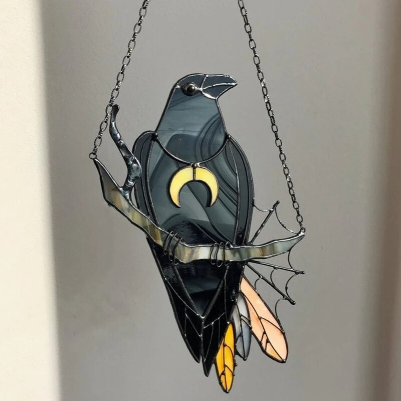 Toyfunny Mysterious Crow Witch Decoration Crafts Hanging-xinru