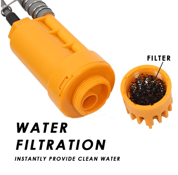 Portable Outdoor Travel Hiking Shower Head Camping Pump-xinru