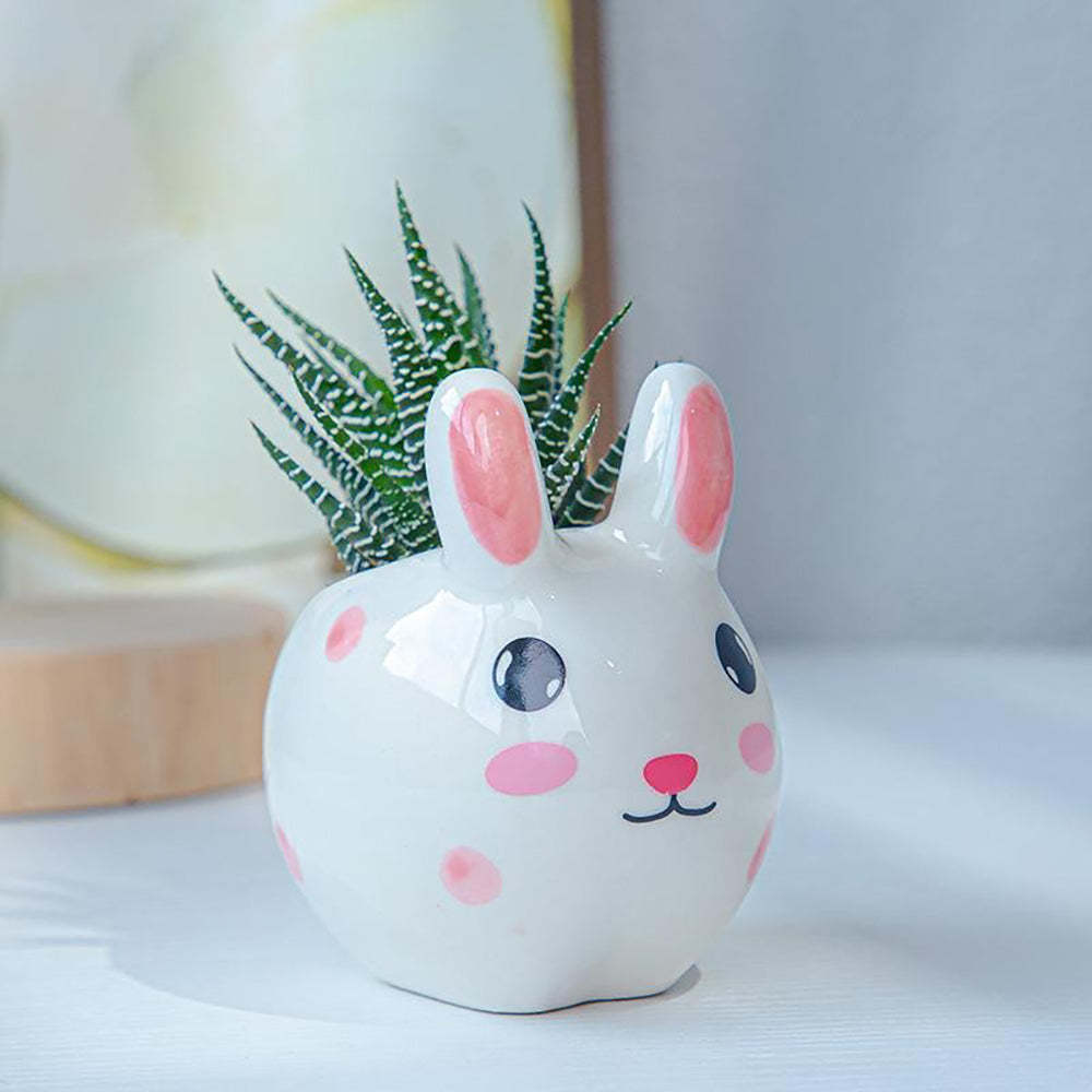 Rabbit Succulent Pots Cute Decorative Planter For Home Office-xinru