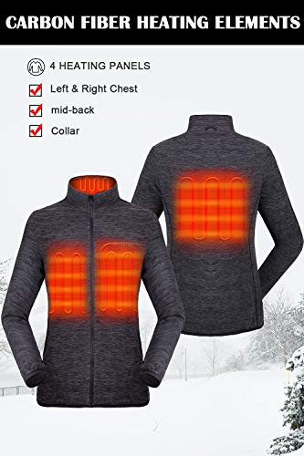 Women's 3-in-1 Heated Jacket with Battery Pack 5V Waterproof-xinru shop
