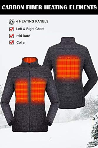 Women's 3-in-1 Heated Jacket with Battery Pack 5V Waterproof-xinru shop