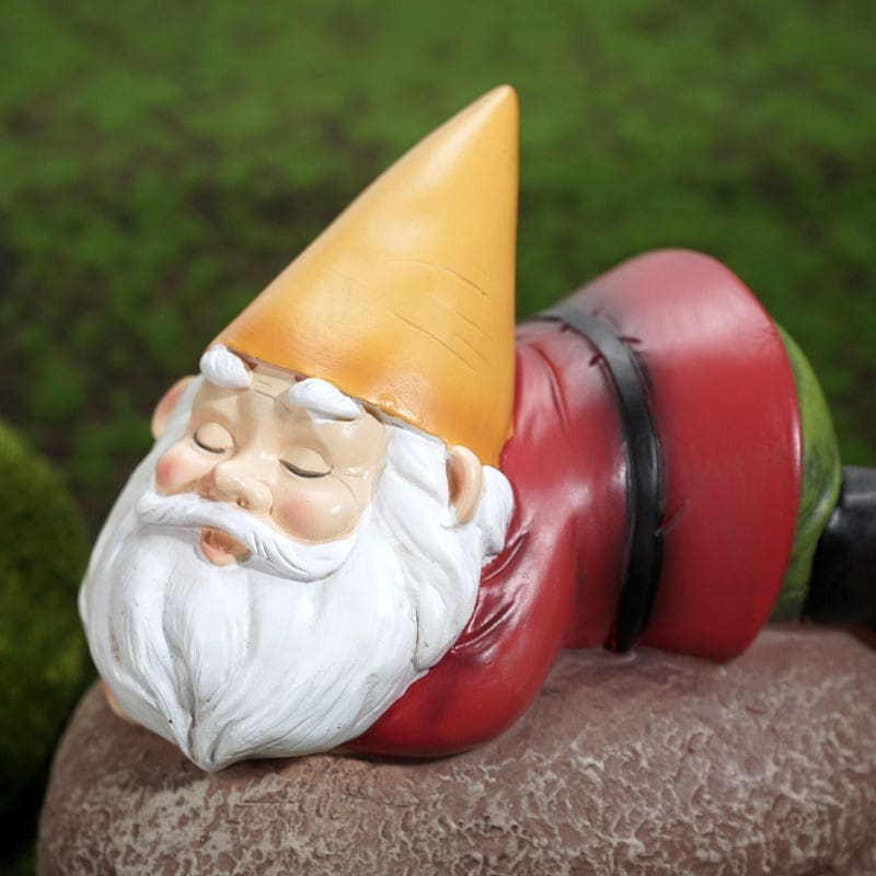 Lazy Gnome Solar Light Garden Decoration-xinru