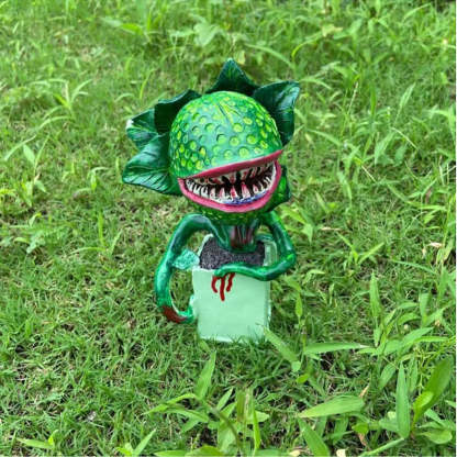 Piranha Plant Statues Flower Decoration Movie Prop Yard Art Garden Home Gift-xinru
