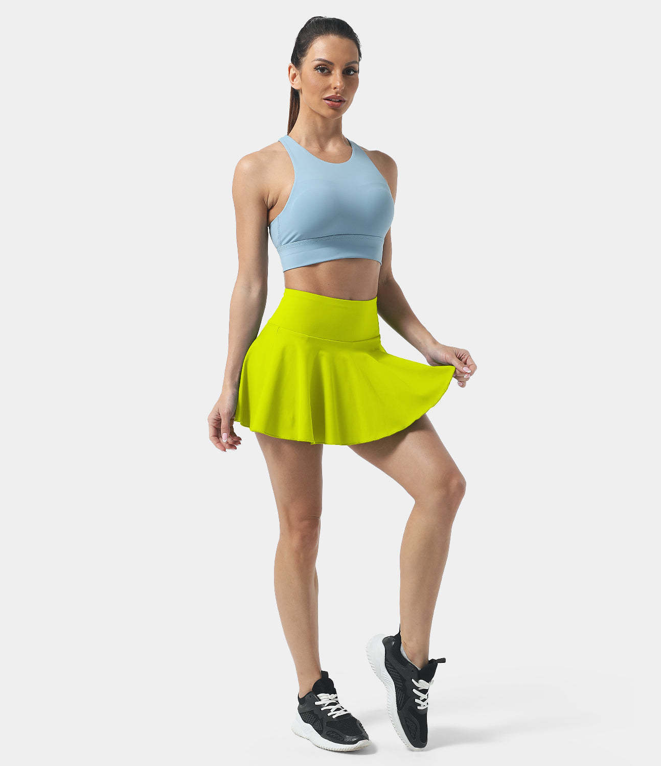Women's Athletic High Waisted Tennis Skirts With Pockets-xinru shop
