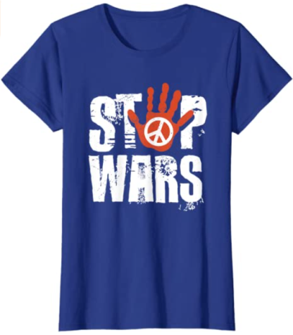 Stop Wars Peace Sign T-Shirt-xinru shop
