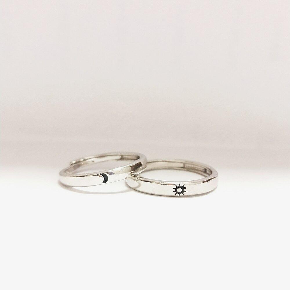 Adjustable Sun And Moon Promise Ring-xinru