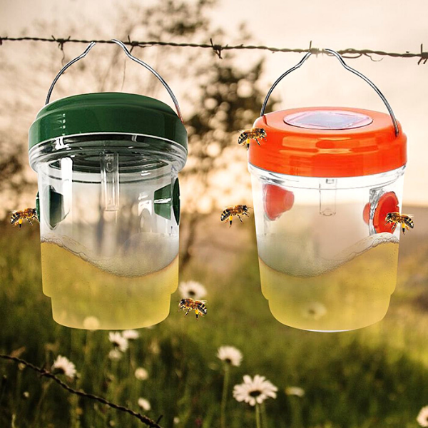 Solar Wasp Trap Hanging with LED Light-xinru