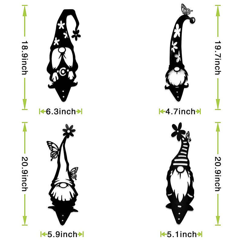 Acrylic Gnome Decoration Cute Standing Silhouette-xinru