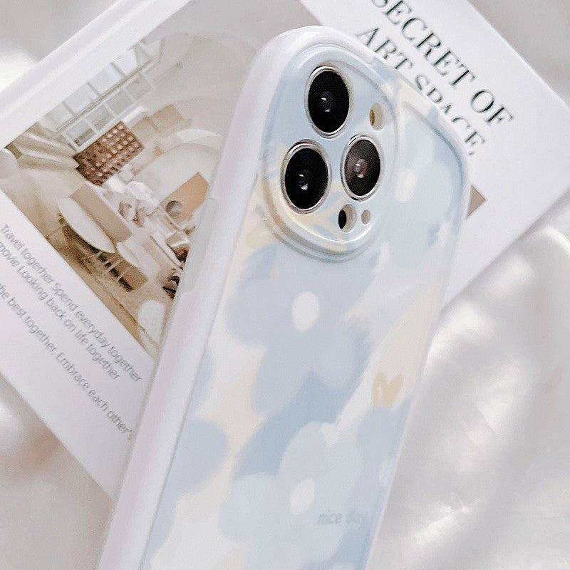 Blue Flower Bracket Case-xinru