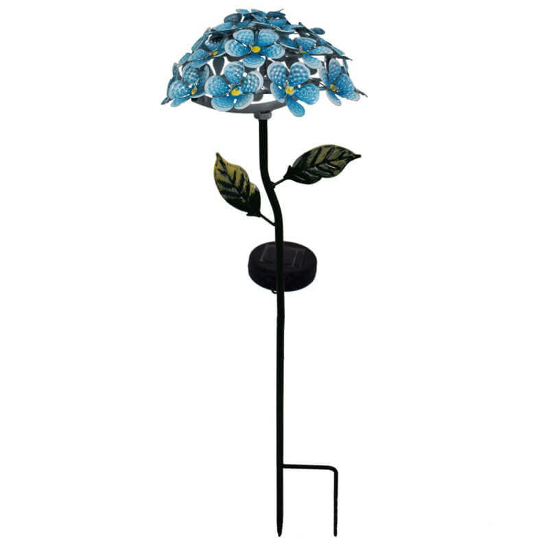 Modern Solar Outdoor Waterproof Simulation Hydrangea LED  Ground Plug Light-xinru