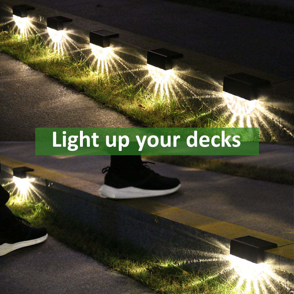 Waterproof Voltage Solar Powered Integrated LED Deck Light-xinru